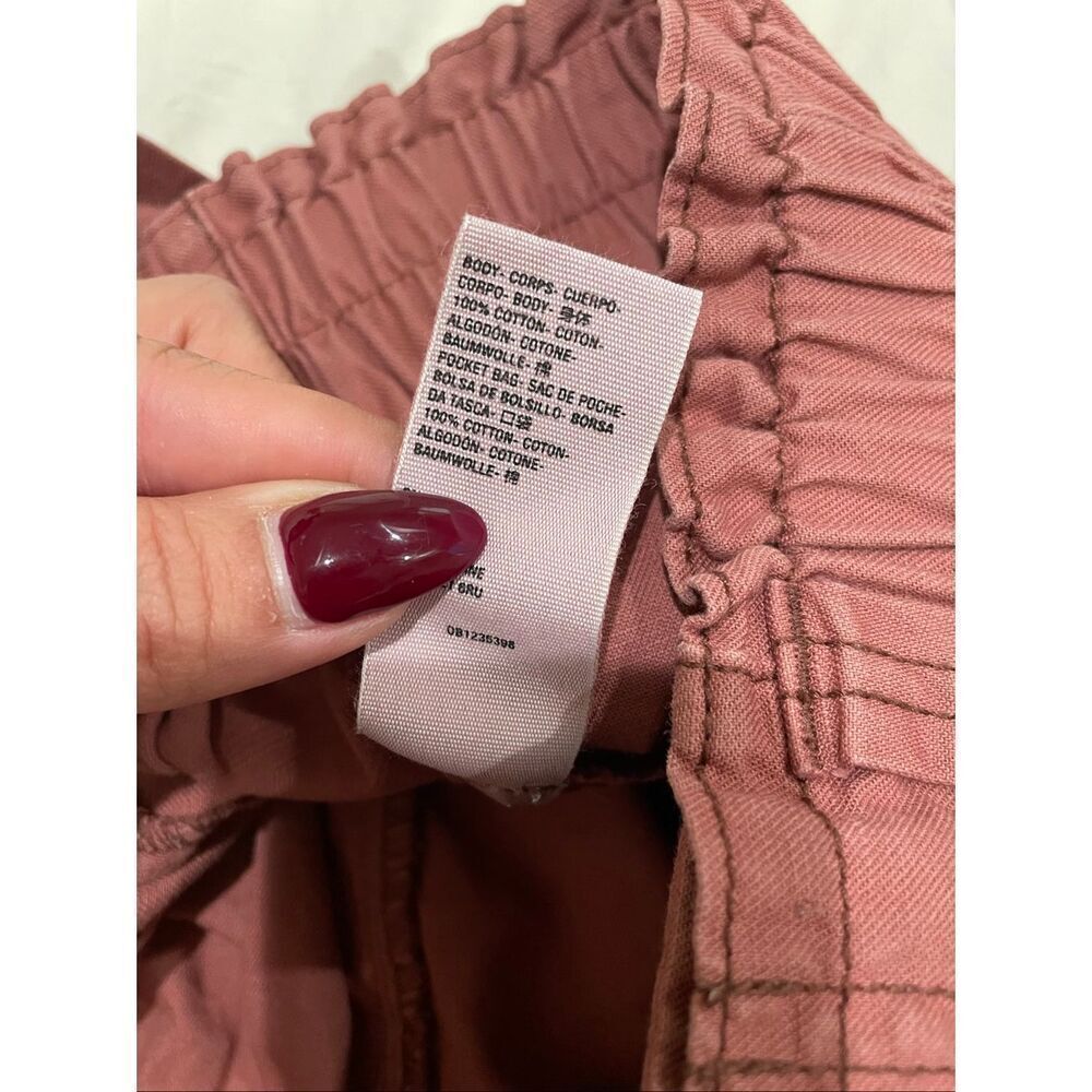 Free People Pants Womens Small Ready To Run Cinch Waist Baggy Pink - Picture 8 of 8